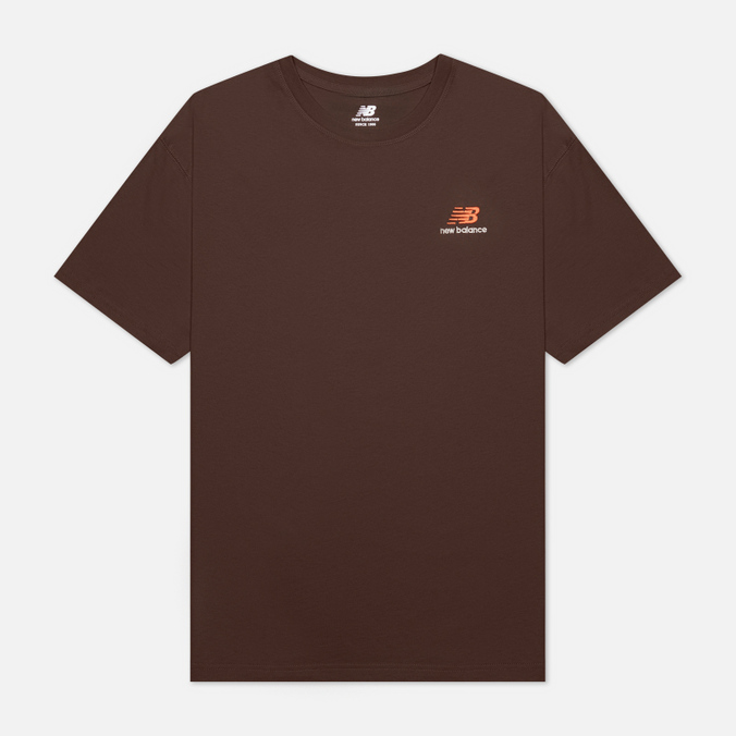 Мужская футболка New Balance, цвет коричневый, размер S UT21503-RHE Classic Logo - фото 1