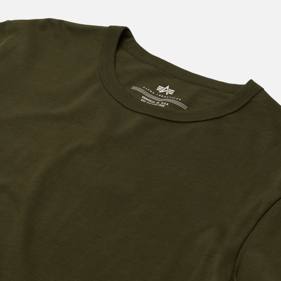 Мужская футболка Alpha Industries Essential Olive