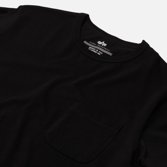Мужская футболка Alpha Industries Essential Pocket Black