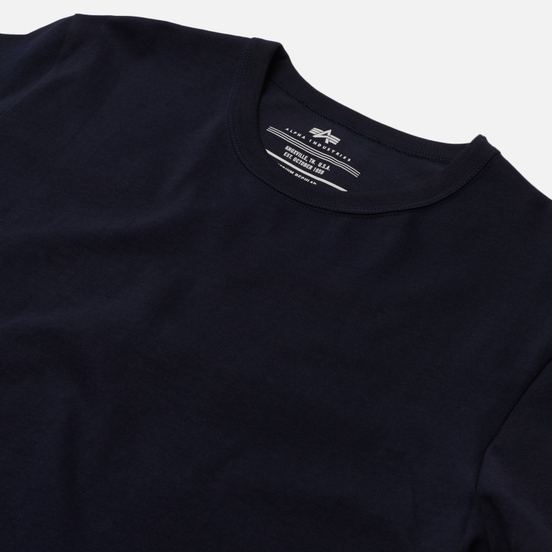 Мужская футболка Alpha Industries Essential Blood Chit Replica Blue