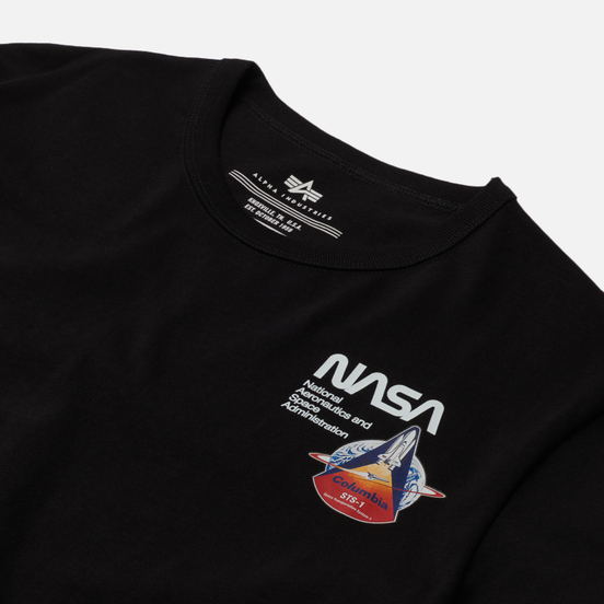 Мужская футболка Alpha Industries NASA Columbia Black