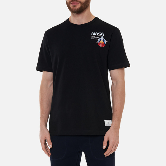 Мужская футболка Alpha Industries NASA Columbia Black