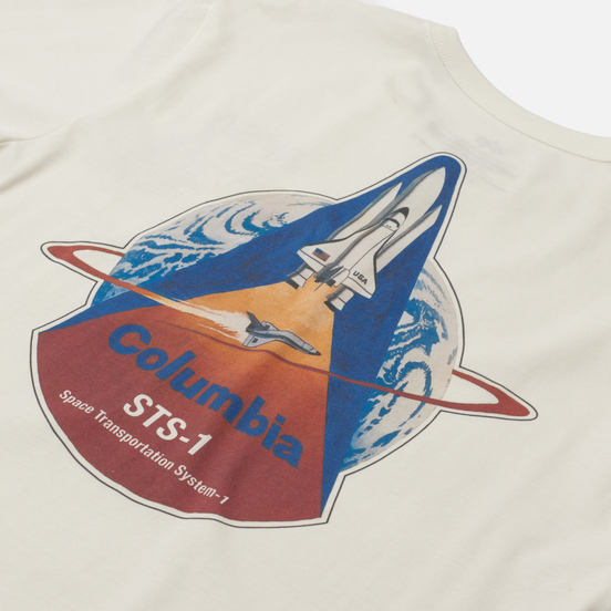 Мужская футболка Alpha Industries NASA Columbia White