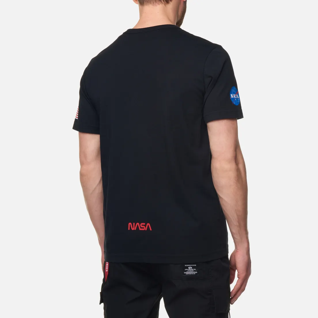 Alpha Industries Мужская футболка NASA Worm Logo