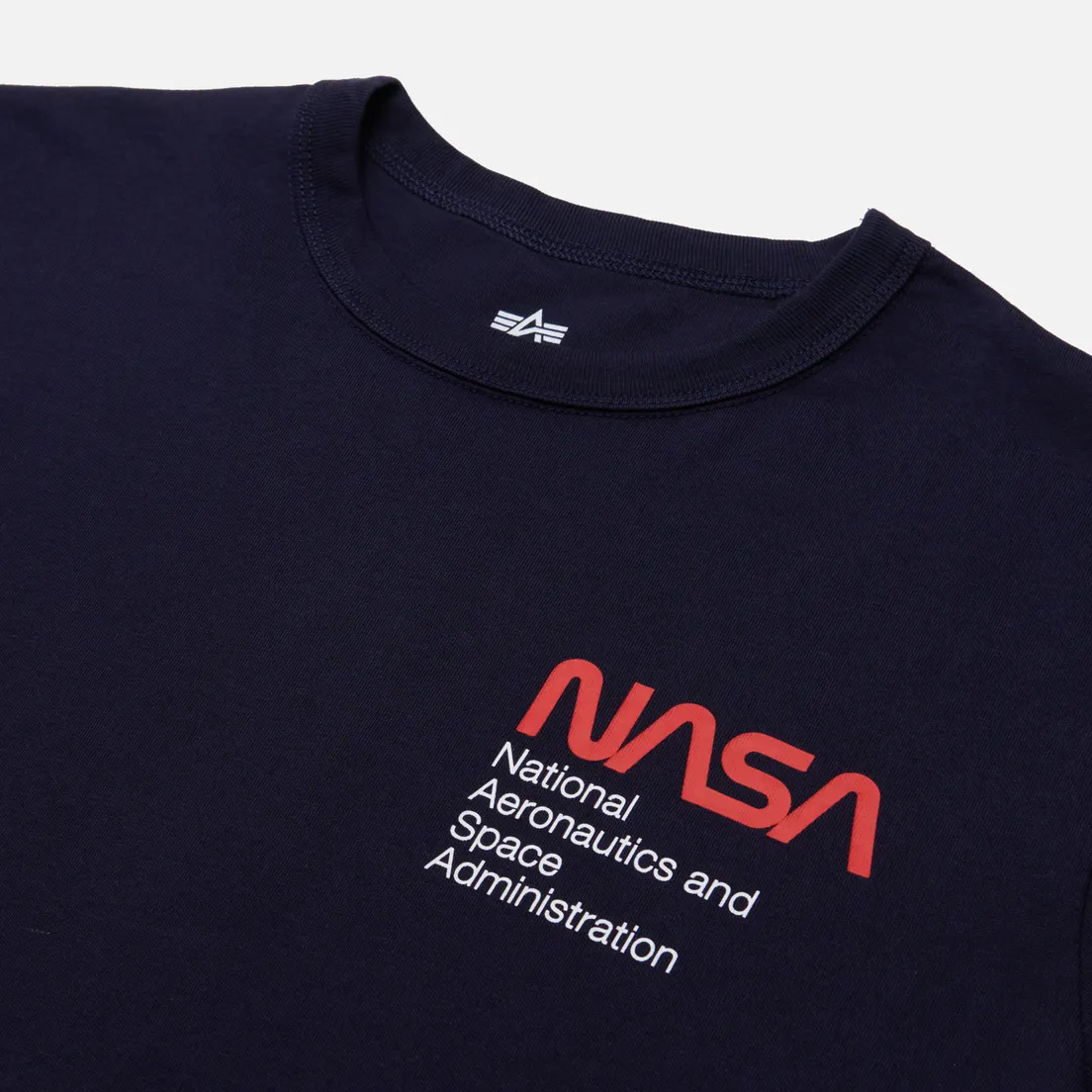 Alpha Industries Мужская футболка NASA Worm Logo