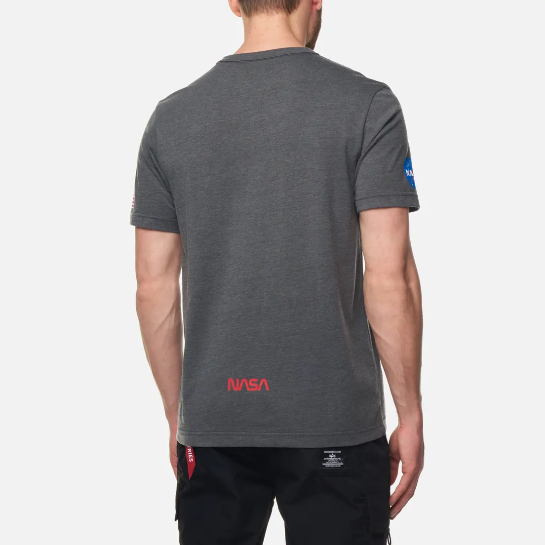 Alpha Industries Мужская футболка NASA Worm Logo