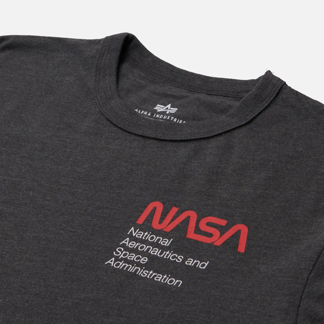 Alpha Industries Мужская футболка NASA Worm Logo Gen II