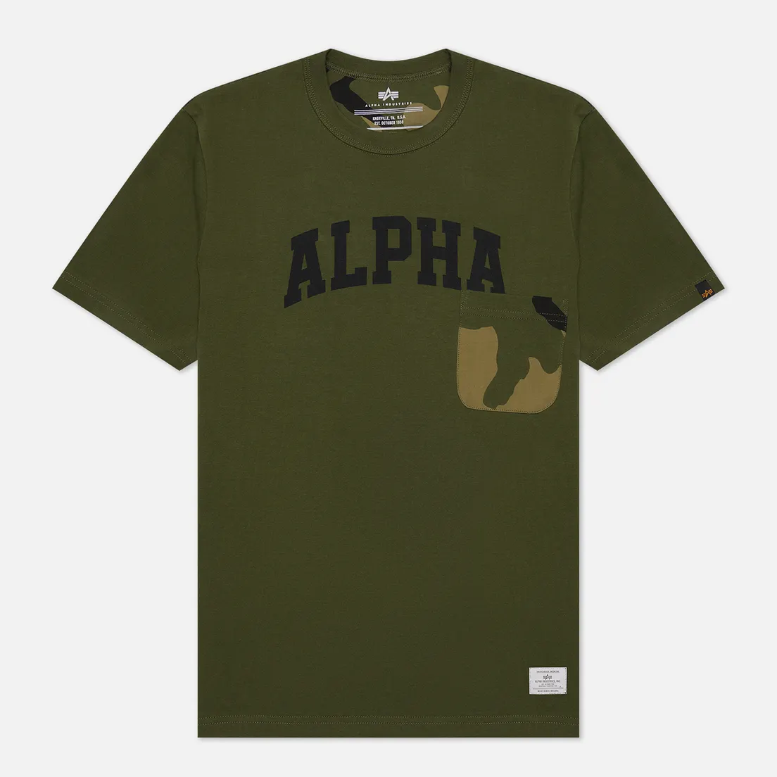 Alpha Industries Мужская футболка Camo Pocket