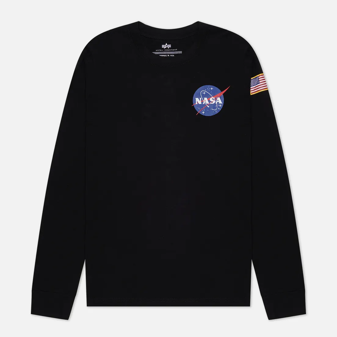 Alpha Industries Мужской лонгслив NASA Space Shuttle