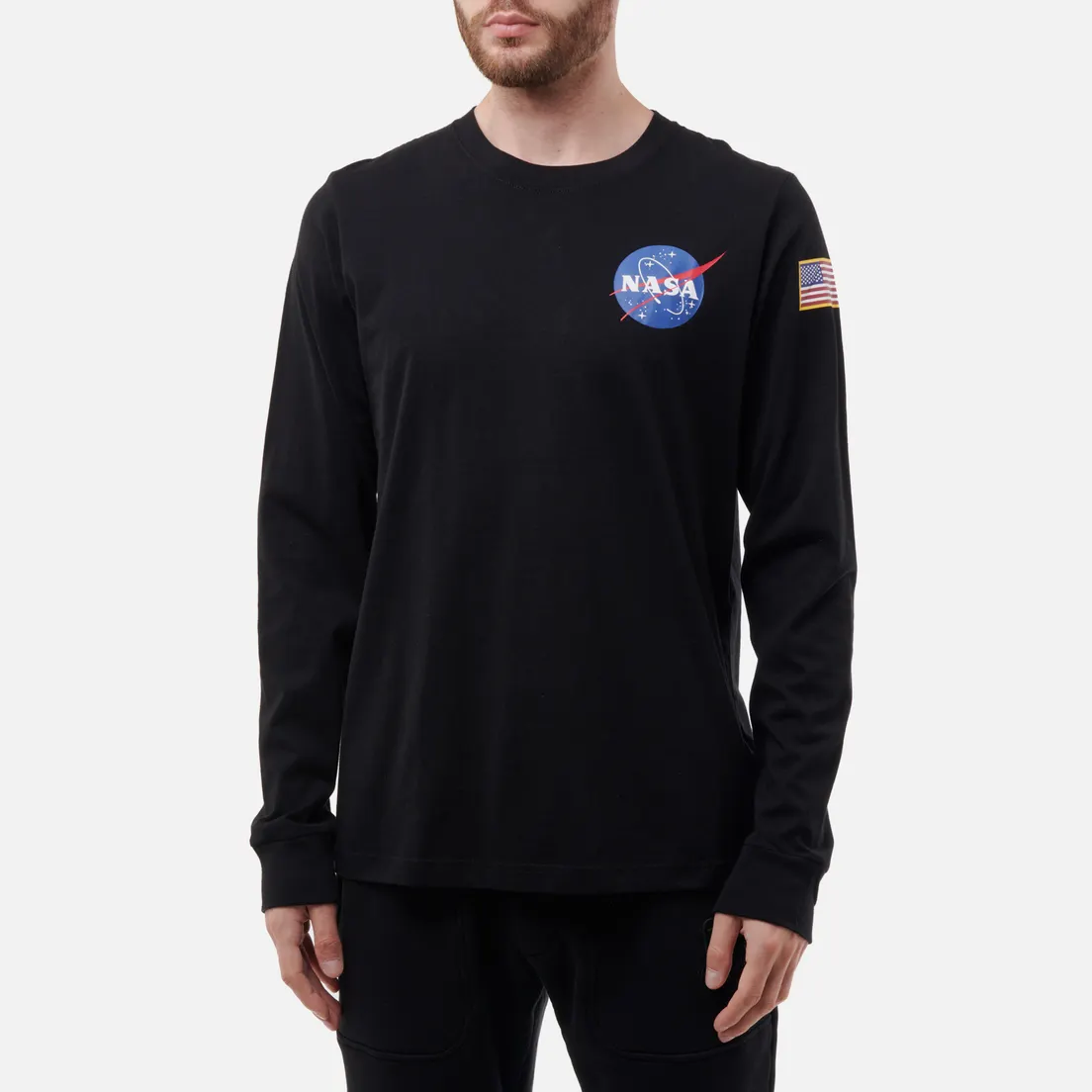 Alpha Industries Мужской лонгслив NASA Space Shuttle
