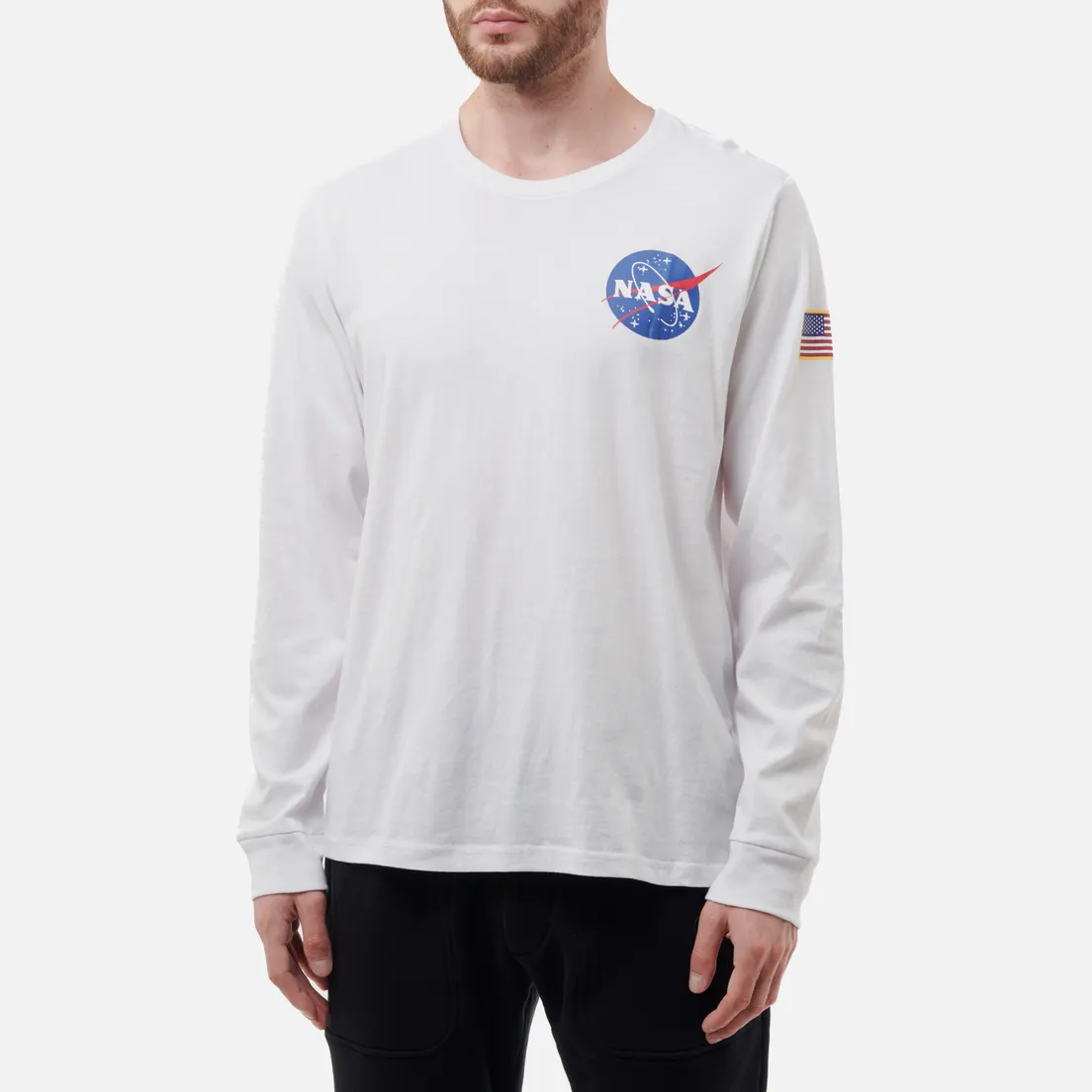 Alpha Industries Мужской лонгслив NASA Space Shuttle