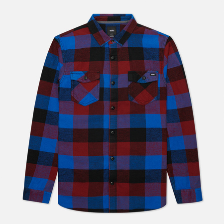 Мужская рубашка Vans Box Flannel, цвет синий, размер XL