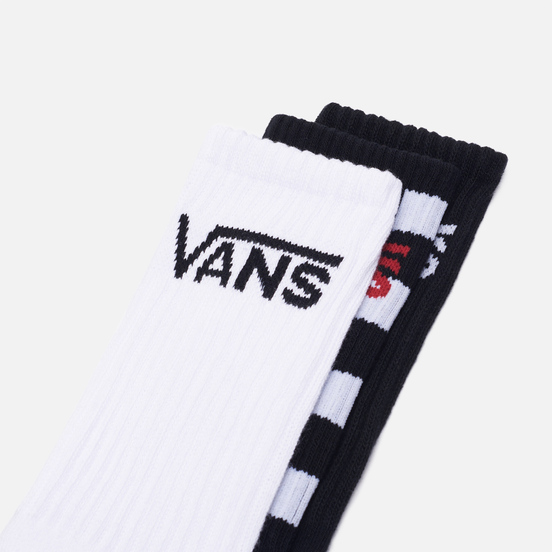 Комплект носков Vans Classic Crew 3-Pack Black/Checkerboard/White
