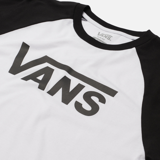 Мужской лонгслив Vans LS Classic Raglan White/Black