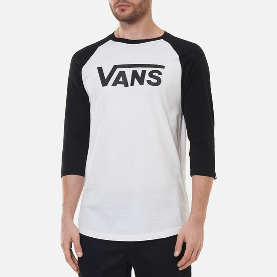 Мужской лонгслив Vans LS Classic Raglan White/Black