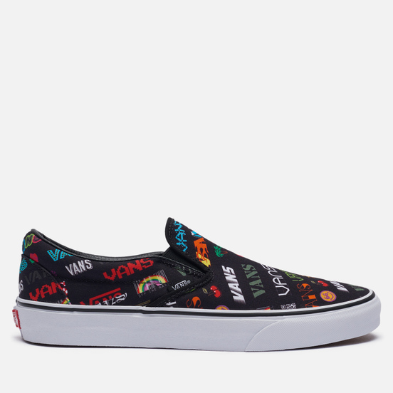 Мужские кеды Vans Classic Slip-On Disruptive Black/True White