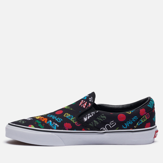 Мужские кеды Vans Classic Slip-On Disruptive Black/True White