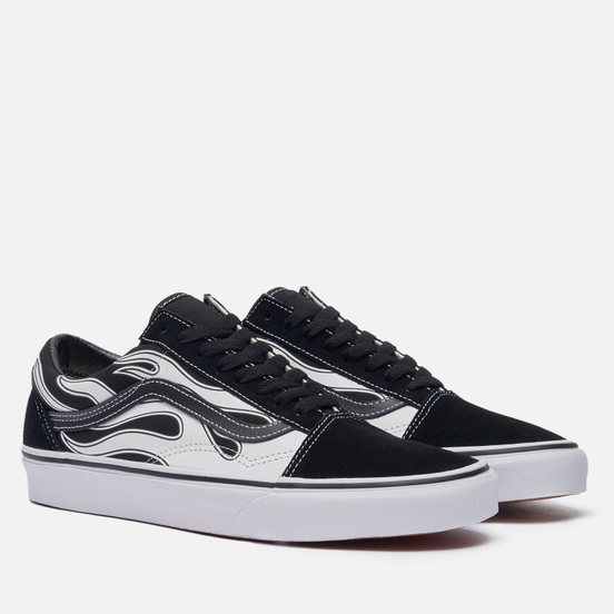 Мужские кеды Vans Old Skool Flame Black/White