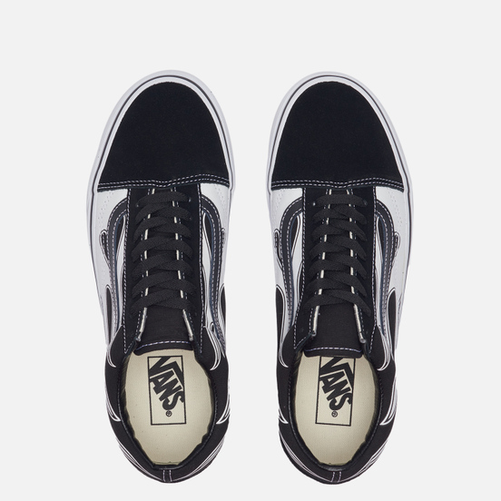 Мужские кеды Vans Old Skool Flame Black/White