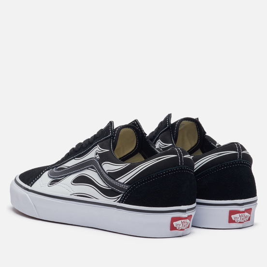 Мужские кеды Vans Old Skool Flame Black/White