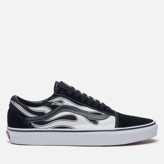 Мужские кеды Vans Old Skool Flame Black/White