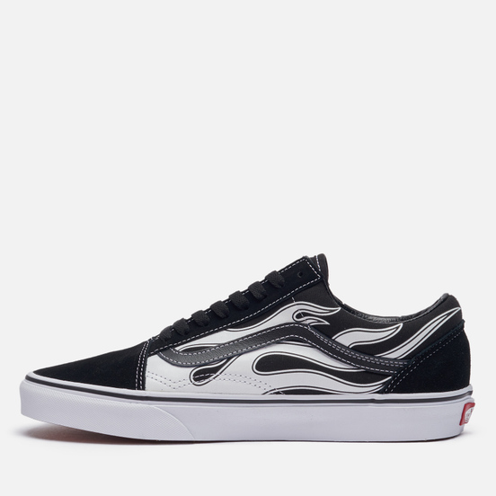 Мужские кеды Vans Old Skool Flame Black/White