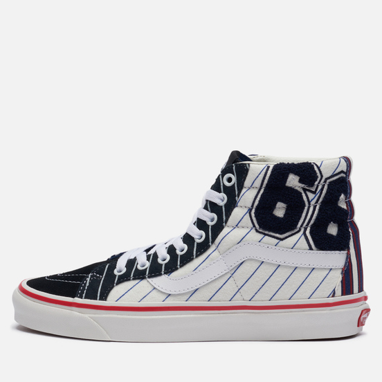 Мужские кеды Vans SK8-Hi 38 DX Anaheim Factory Patchwork League/True White