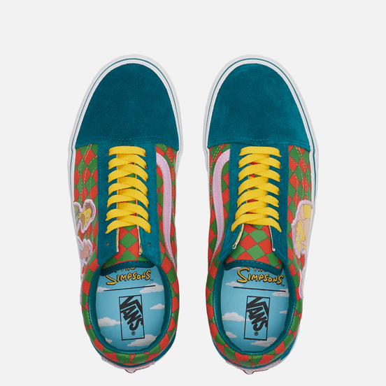 Кеды Vans x The Simpsons UA Old Skool Moe's Green/Yellow/White