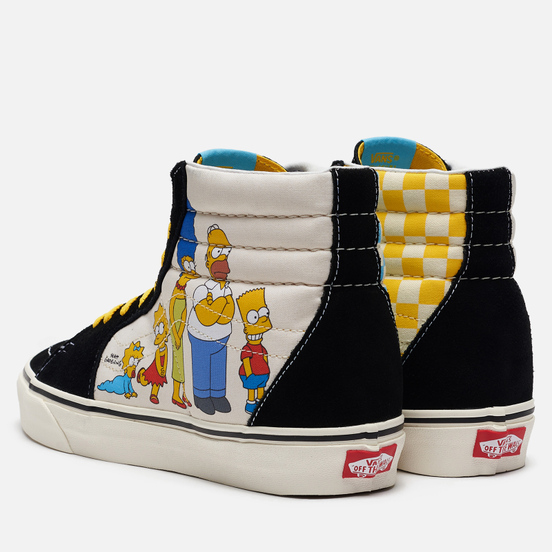 Мужские кеды Vans x The Simpsons UA SK8-Hi 1987-2020 Black/White/Blue