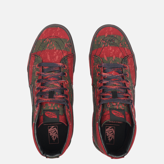 Кеды Vans x Horror Sk8-Hi Freddy Krueger Red/Black