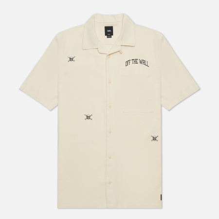 Мужская рубашка Vans New Varsity Woven, цвет бежевый, размер XXXL