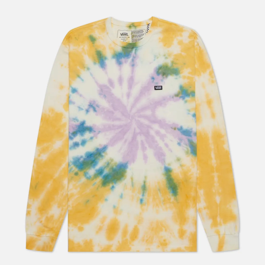 Vans Мужской лонгслив Off The Wall Classic Spiral Tie Dye