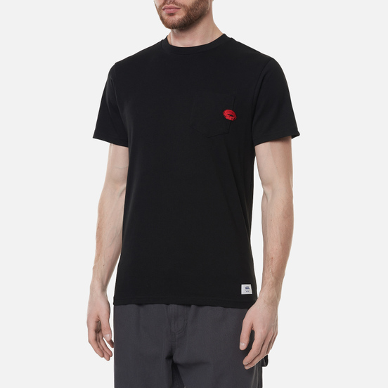 Мужская футболка Vans Anaheim Lips Pocket Black