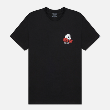Мужская футболка Vans Rose Bed, цвет чёрный, размер M