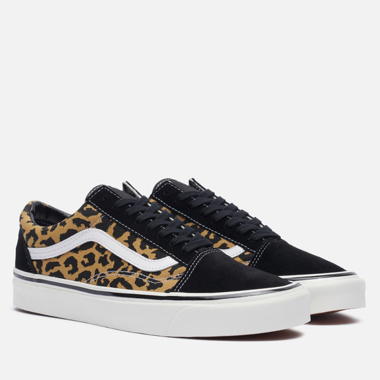 Кеды Vans Old Skool 36 DX Anaheim Factory Black/Tan Leopard