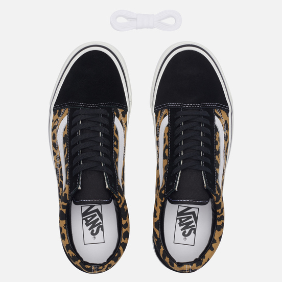 Кеды Vans Old Skool 36 DX Anaheim Factory Black/Tan Leopard
