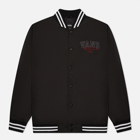 Мужская куртка бомбер Vans 66 Champs Varsity, цвет чёрный, размер M