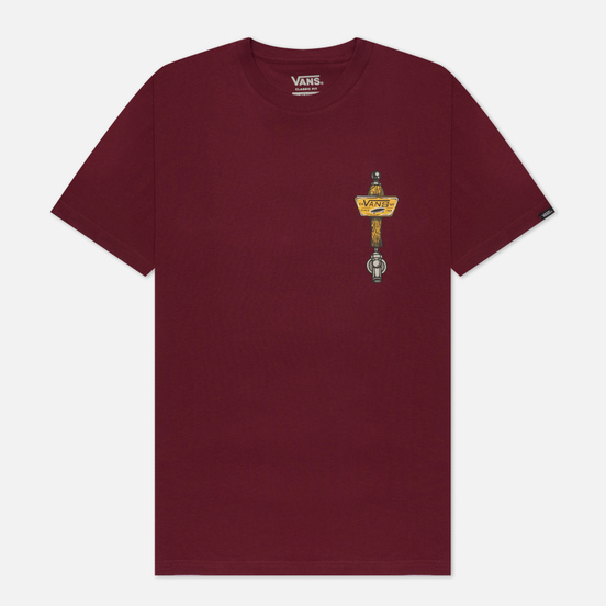 Мужская футболка Vans Off The Wall Tavern Burgundy
