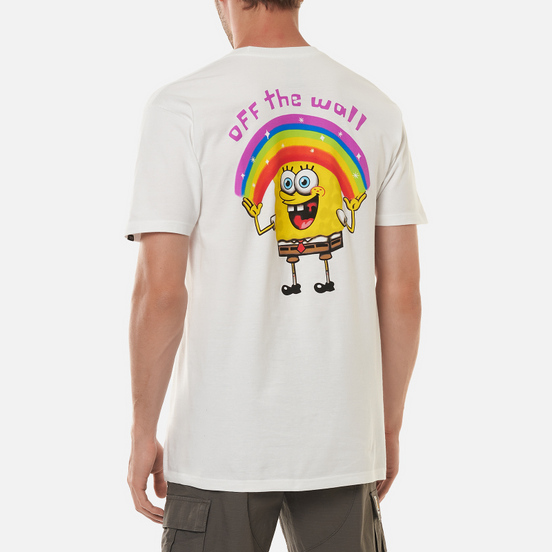 Мужская футболка Vans x SpongeBob SquarePants Imaginaaation White