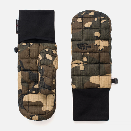 Варежки The North Face Thermoball Mitt Burnt Olive Green/Woodchip Camo Print