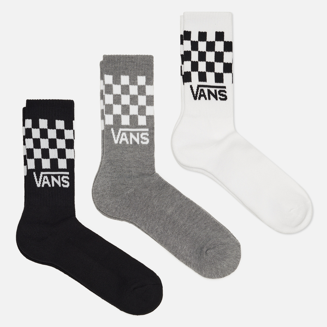 Vans Комплект носков Classic Check Crew 3-Pack