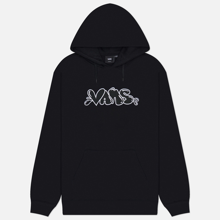 Мужская толстовка Vans Caps Loose Hoodie, цвет чёрный, размер XL