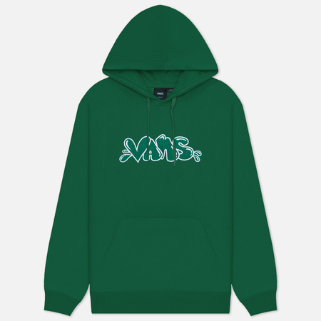 Мужская толстовка Vans Caps Loose Hoodie, цвет зелёный, размер XXL