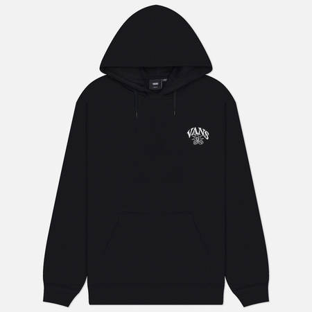 Мужская толстовка Vans Checker Logo Graphic Loose Hoodie, цвет чёрный, размер S