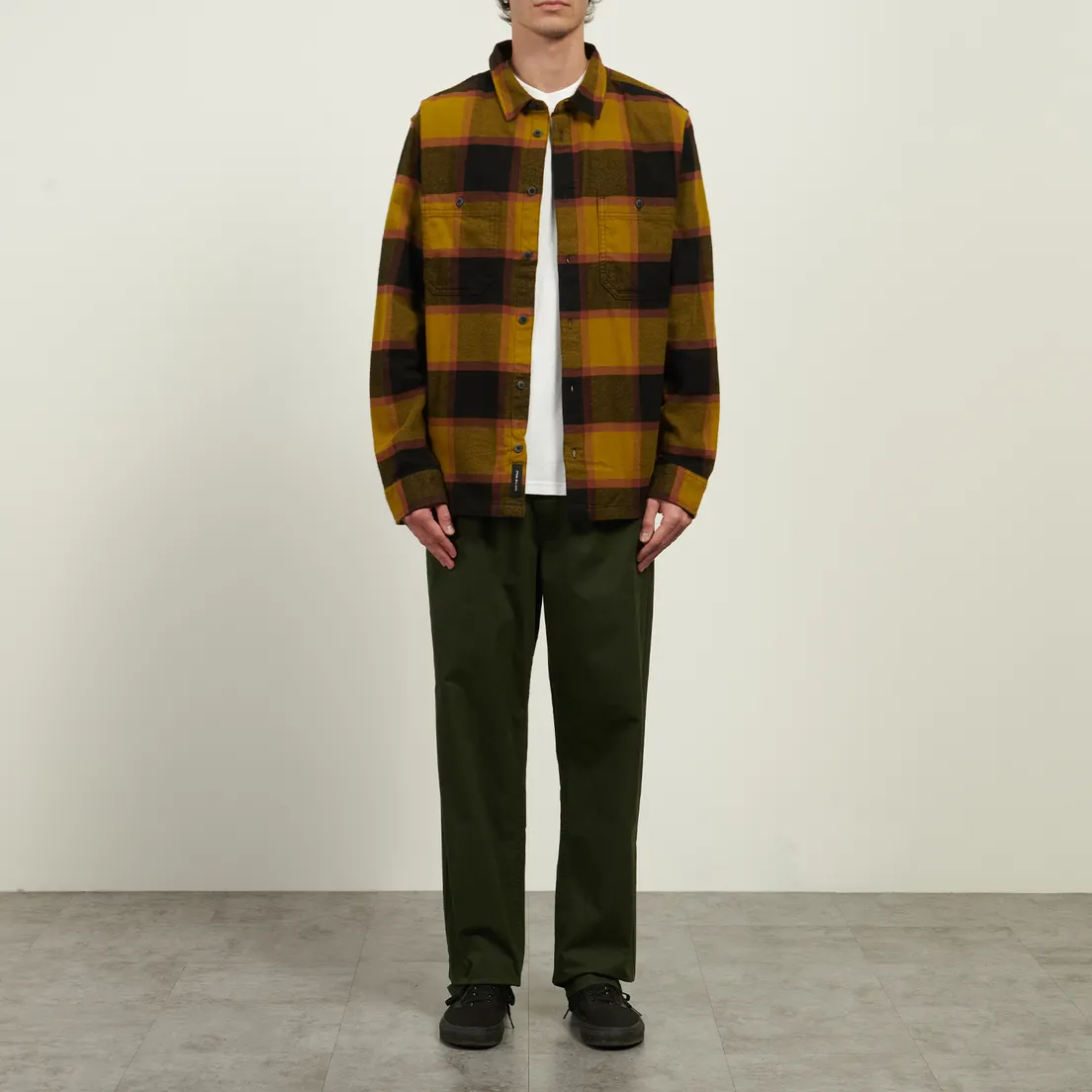 Vans Мужская рубашка Larkspur Plaid Flannel Burnt