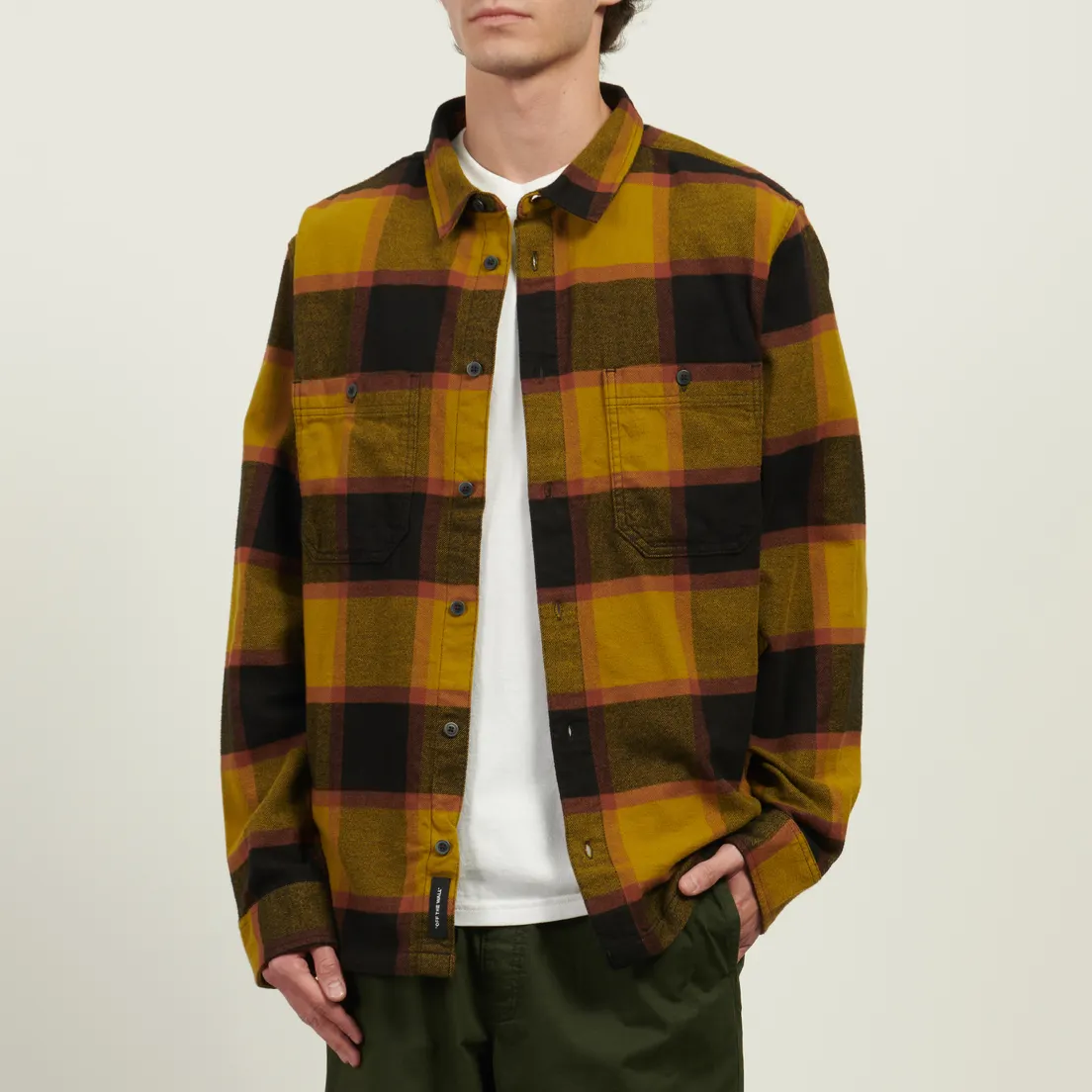 Vans Мужская рубашка Larkspur Plaid Flannel Burnt