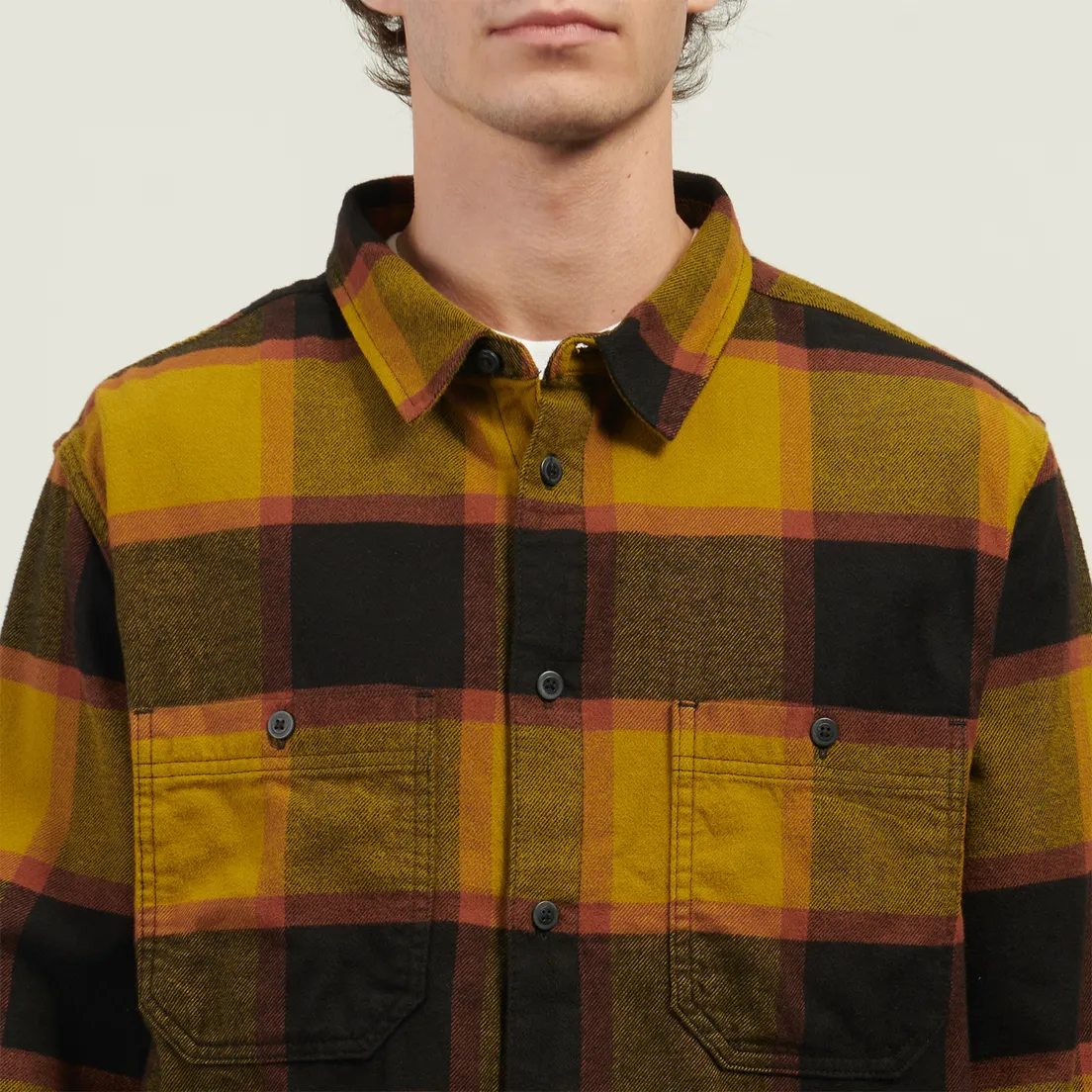 Vans Мужская рубашка Larkspur Plaid Flannel Burnt