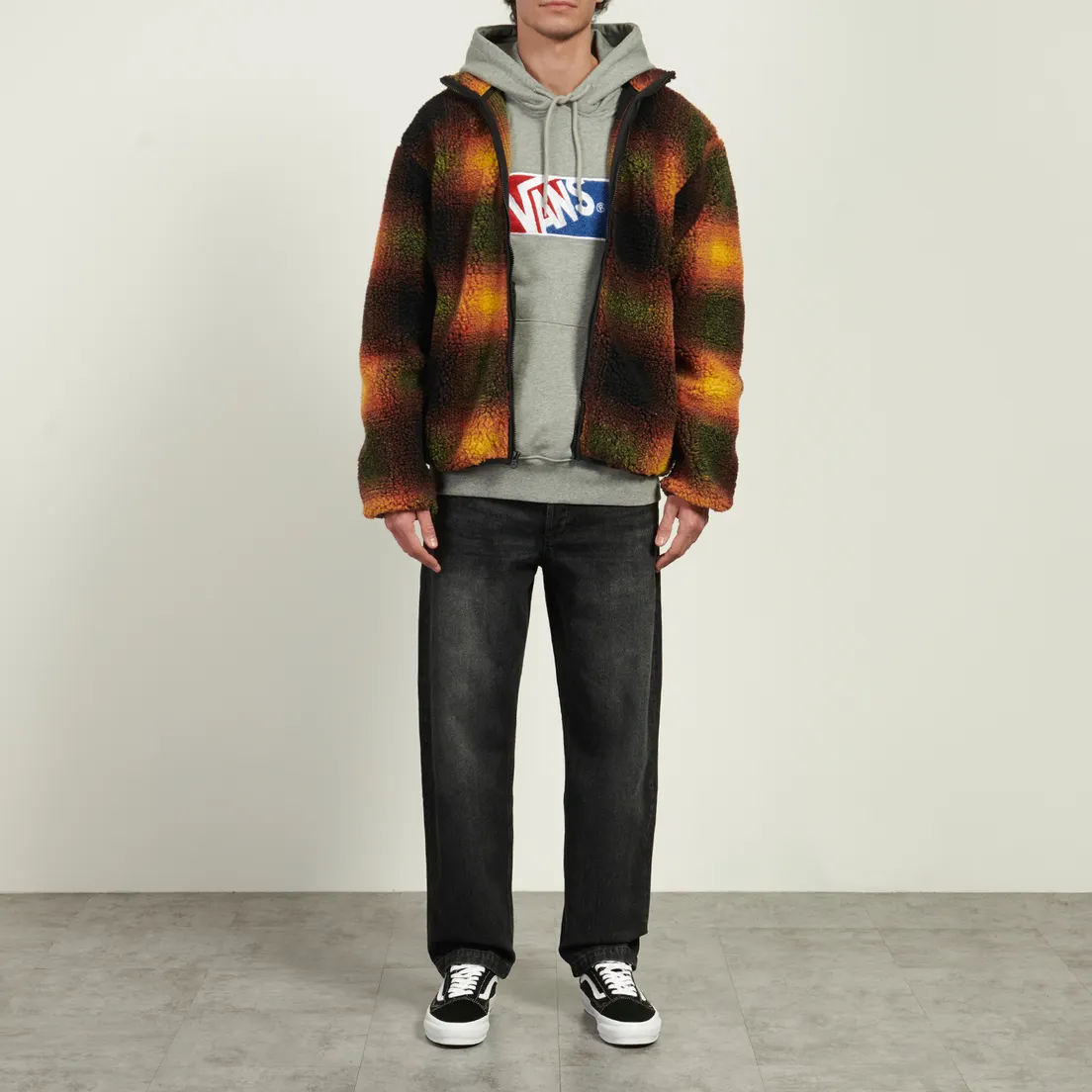 Vans Мужская флисовая куртка Heights Sherpa Full-Zip