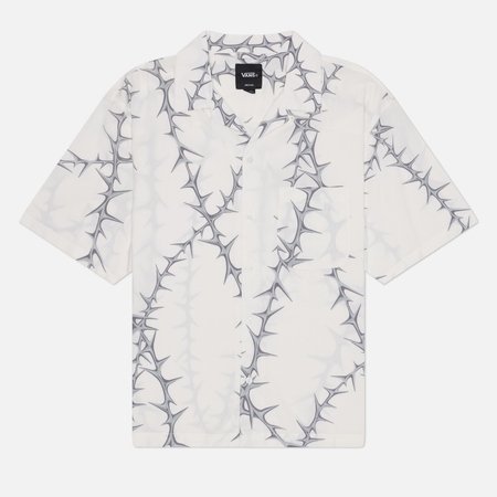 Мужская рубашка Vans Van Doren Printed Camp, цвет белый, размер XL
