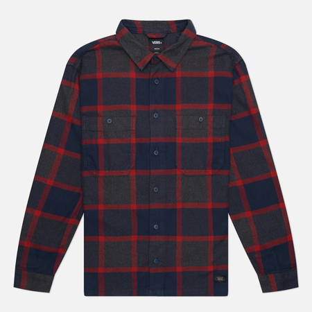 Мужская рубашка Vans Larkspur Plaid Flannel, цвет синий, размер S